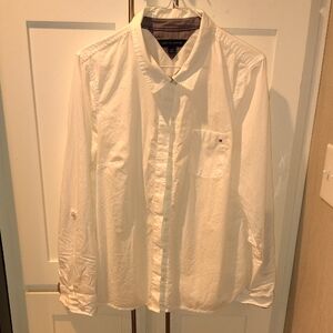 Tommy Hilfiger Cream Casual Button-Down Shirt